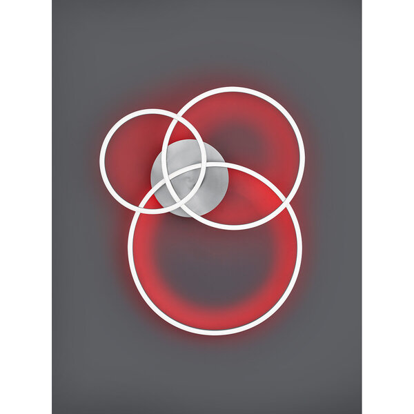 HLW LED LED Plafondlamp - Plafondverlichting - Trion Winton - 28W + 10W - Aanpasbare Kleur - Dimbaar - Rond - Mat Nikkel - Aluminium HLW LED LED Plafondlamp - Plafondverlichting - Trion Winton - 28W + 10W - Aanpasbare Kleur - Dimbaar - Rond - Mat Nikkel - Aluminium