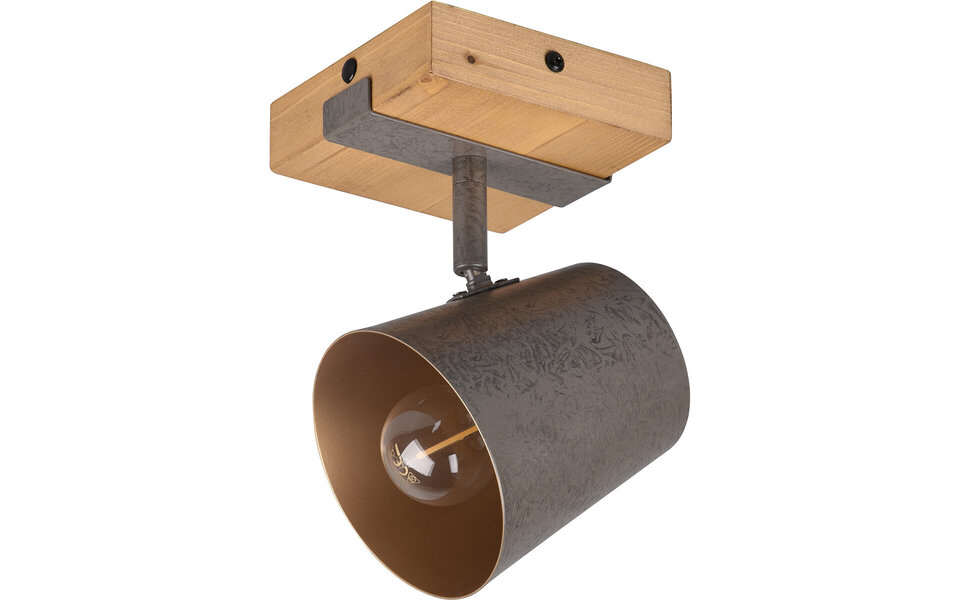 HLW LED LED Wandspot - Trion Bimm - E14 Fitting - 1-lichts - Rond - Antiek Nikkel - Aluminium HLW LED LED Wandspot - Trion Bimm - E14 Fitting - 1-lichts - Rond - Antiek Nikkel - Aluminium