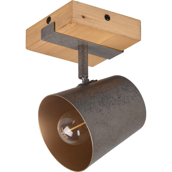 HLW LED LED Wandspot - Trion Bimm - E14 Fitting - 1-lichts - Rond - Antiek Nikkel - Aluminium HLW LED LED Wandspot - Trion Bimm - E14 Fitting - 1-lichts - Rond - Antiek Nikkel - Aluminium