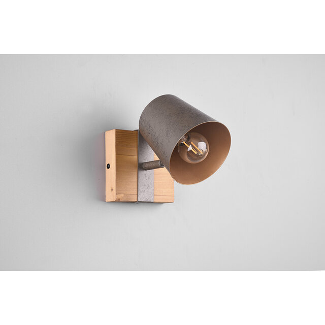 HLW LED LED Wandspot - Trion Bimm - E14 Fitting - 1-lichts - Rond - Antiek Nikkel - Aluminium HLW LED LED Wandspot - Trion Bimm - E14 Fitting - 1-lichts - Rond - Antiek Nikkel - Aluminium