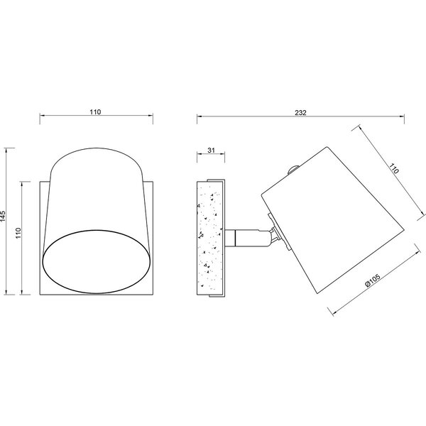 HLW LED LED Wandspot - Trion Bimm - E14 Fitting - 1-lichts - Rond - Antiek Nikkel - Aluminium HLW LED LED Wandspot - Trion Bimm - E14 Fitting - 1-lichts - Rond - Antiek Nikkel - Aluminium