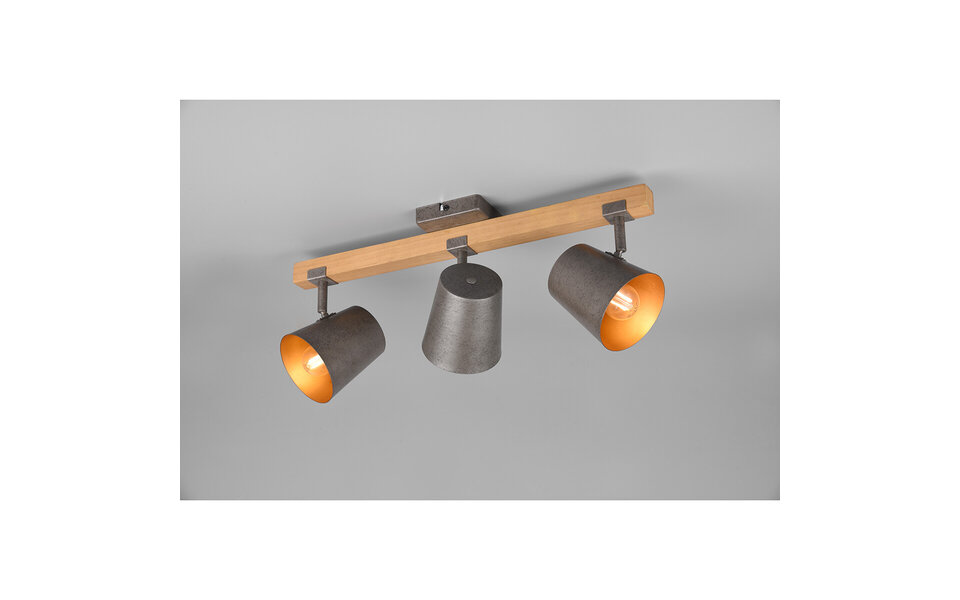 HLW LED LED Plafondspot - Trion Bimm - E14 Fitting - 3-lichts - Rond - Antiek Nikkel - Aluminium