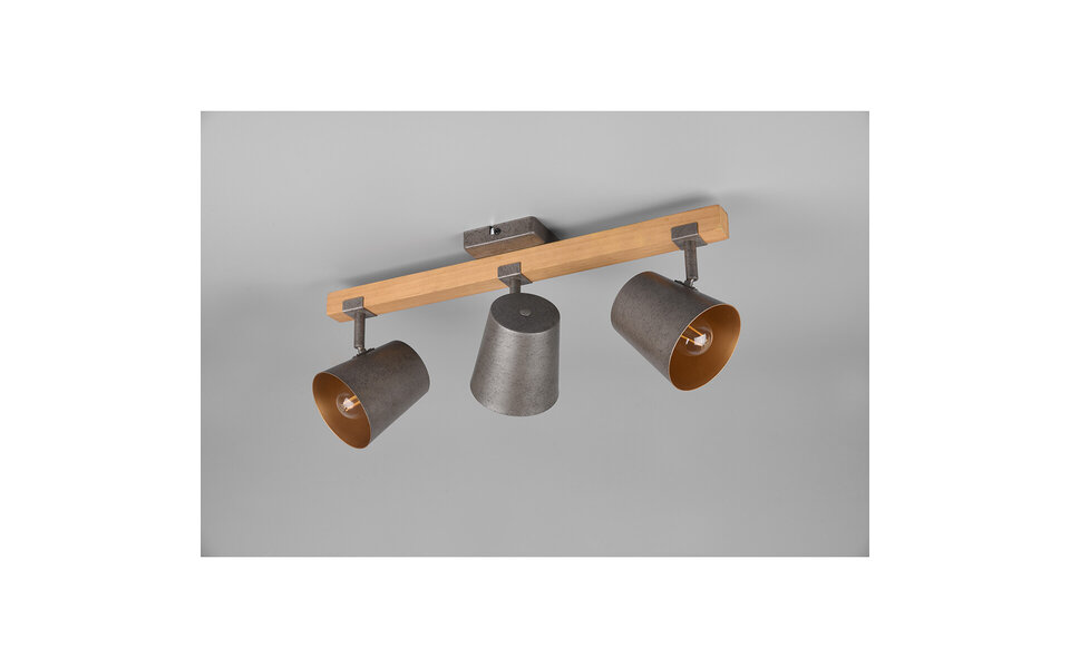 HLW LED LED Plafondspot - Trion Bimm - E14 Fitting - 3-lichts - Rond - Antiek Nikkel - Aluminium