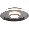 LED Ceiling Light - Bathroom Light - Trion Asmaya - Surface Mounted Round 35W - Splashproof IP44 - Dimmable - Warm White 3000K - Matte Chrome - Aluminum LED Ceiling Light - Bathroom Light - Trion Asmaya - Surface Mounted Round 35W - Splashproof IP44 - Dimmable - Warm White 3000K - Matte Chrome - Aluminum