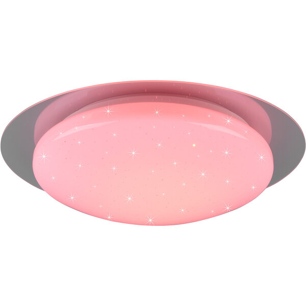 HLW LED LED Plafondlamp - Badkamerlamp - Trion Frozen - 12W - RGBW - Dimbaar - Afstandsbediening - Sterlicht - Rond - Mat Wit - Kunststof HLW LED LED Plafondlamp - Badkamerlamp - Trion Frozen - 12W - RGBW - Dimbaar - Afstandsbediening - Sterlicht - Rond - Mat Wit - Kunststof