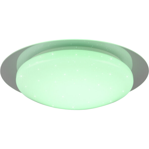 HLW LED LED Plafondlamp - Badkamerlamp - Trion Frozen - 12W - RGBW - Dimbaar - Afstandsbediening - Sterlicht - Rond - Mat Wit - Kunststof HLW LED LED Plafondlamp - Badkamerlamp - Trion Frozen - 12W - RGBW - Dimbaar - Afstandsbediening - Sterlicht - Rond - Mat Wit - Kunststof