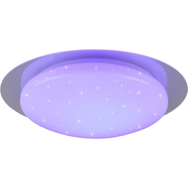 HLW LED LED Plafondlamp - Badkamerlamp - Trion Frozen - 12W - RGBW - Dimbaar - Afstandsbediening - Sterlicht - Rond - Mat Wit - Kunststof HLW LED LED Plafondlamp - Badkamerlamp - Trion Frozen - 12W - RGBW - Dimbaar - Afstandsbediening - Sterlicht - Rond - Mat Wit - Kunststof