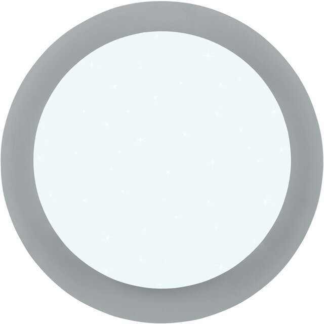 HLW LED LED Ceiling Light - Bathroom Light - Trion Frozen - 12W - RGBW - Dimmable - Remote Control - Star Light - Round - Matte White - Plastic