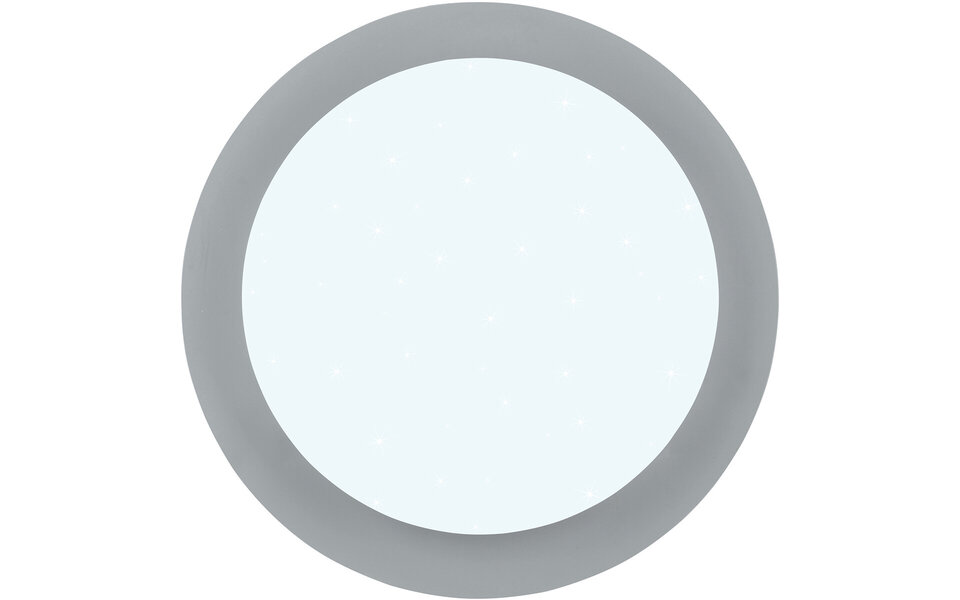 HLW LED LED Ceiling Light - Bathroom Light - Trion Frozen - 12W - RGBW - Dimmable - Remote Control - Star Light - Round - Matte White - Plastic