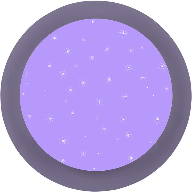 HLW LED LED Ceiling Light - Bathroom Light - Trion Frozen - 12W - RGBW - Dimmable - Remote Control - Star Light - Round - Matte White - Plastic