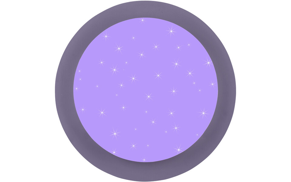 HLW LED LED Ceiling Light - Bathroom Light - Trion Frozen - 12W - RGBW - Dimmable - Remote Control - Star Light - Round - Matte White - Plastic