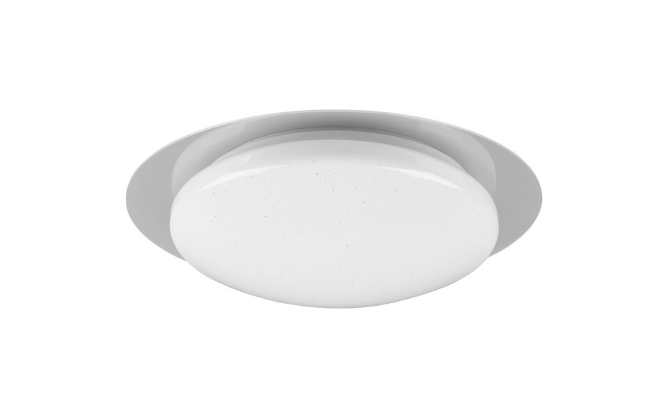 HLW LED LED Plafondlamp - Badkamerlamp - Trion Frozen - 12W - RGBW - Dimbaar - Afstandsbediening - Sterlicht - Rond - Mat Wit - Kunststof