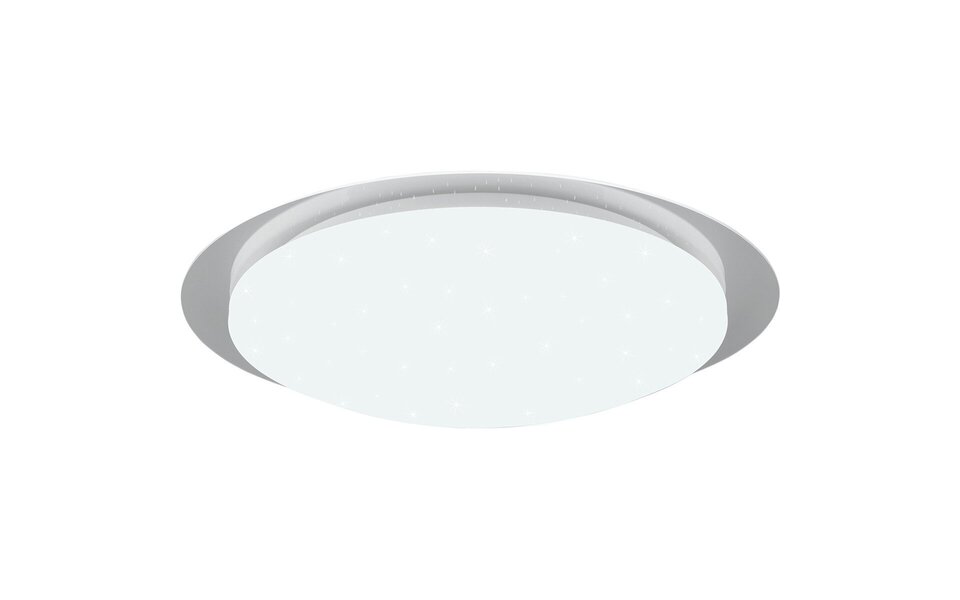 HLW LED LED Plafondlamp - Badkamerlamp - Trion Frozen - 18.5W - RGBW - Dimbaar - Afstandsbediening - Sterlicht - Rond - Mat Wit - Kunststof