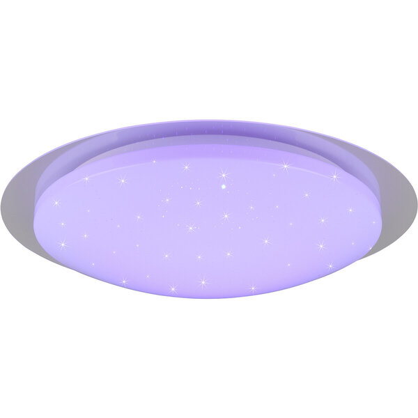 HLW LED LED Plafondlamp - Badkamerlamp - Trion Frozen - 18.5W - RGBW - Dimbaar - Afstandsbediening - Sterlicht - Rond - Mat Wit - Kunststof HLW LED LED Plafondlamp - Badkamerlamp - Trion Frozen - 18.5W - RGBW - Dimbaar - Afstandsbediening - Sterlicht - Rond - Mat Wit - Kunststof