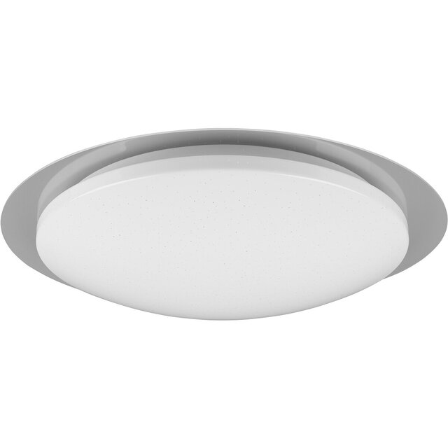 HLW LED LED Ceiling Light - Bathroom Light - Trion Frozen - 18.5W - RGBW - Dimmable - Remote Control - Star Light - Round - Matte White - Plastic HLW LED LED Ceiling Light - Bathroom Light - Trion Frozen - 18.5W - RGBW - Dimmable - Remote Control - Star Light - Round - Matte White - Plastic
