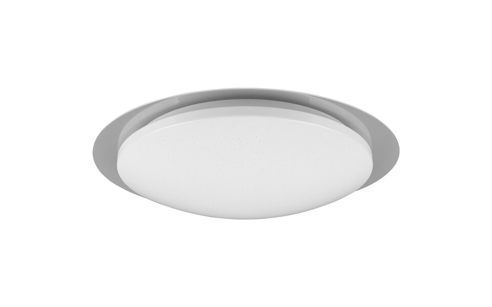 HLW LED LED Plafondlamp - Badkamerlamp - Trion Frozen - 18.5W - RGBW - Dimbaar - Afstandsbediening - Sterlicht - Rond - Mat Wit - Kunststof