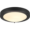 Trion Condi LED Plafondlamp Ø310mm IP44 E27 Mat Zwart Verlichting per ruimte