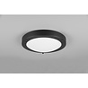 HLW LED LED Ceiling Light - Bathroom Light - Trion Condi - Surface Mounted Round - Splashproof IP44 - E27 Fitting - Matte Black Aluminum - Ø310mm