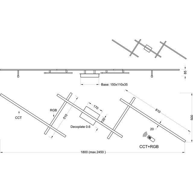 HLW LED LED Plafondlamp - Trion Ardino - 22W - Aanpasbare Kleur - RGBW - Dimbaar - Afstandsbediening - Rechthoek - Mat Nikkel - Aluminium HLW LED LED Plafondlamp - Trion Ardino - 22W - Aanpasbare Kleur - RGBW - Dimbaar - Afstandsbediening - Rechthoek - Mat Nikkel - Aluminium