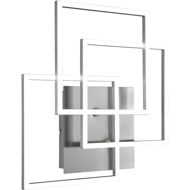 HLW LED LED Ceiling Light - Trion Mibal - 28W - Adjustable Color - Remote Control - Dimmable - Rectangle - Matte Nickel - Aluminum