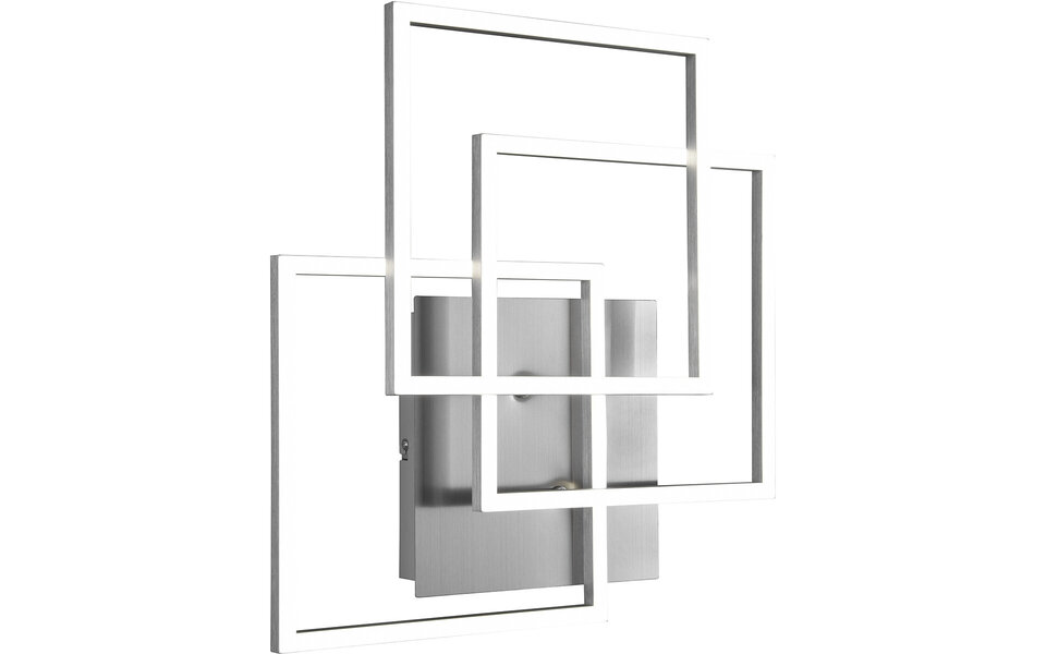 HLW LED LED Plafondlamp - Trion Mibal - 28W - Aanpasbare Kleur - Afstandsbediening - Dimbaar - Rechthoek - Mat Nikkel - Aluminium