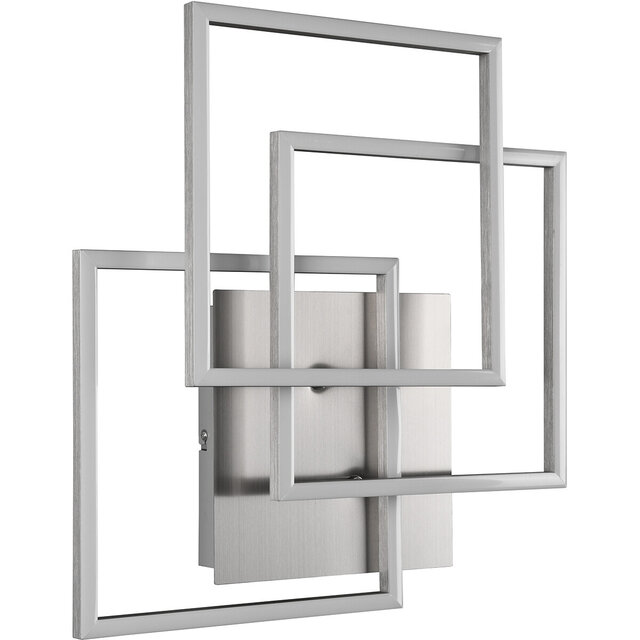 HLW LED LED Ceiling Light - Trion Mibal - 28W - Adjustable Color - Remote Control - Dimmable - Rectangle - Matte Nickel - Aluminum