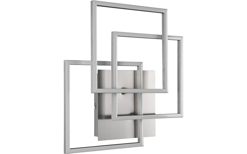 HLW LED LED Ceiling Light - Trion Mibal - 28W - Adjustable Color - Remote Control - Dimmable - Rectangle - Matte Nickel - Aluminum