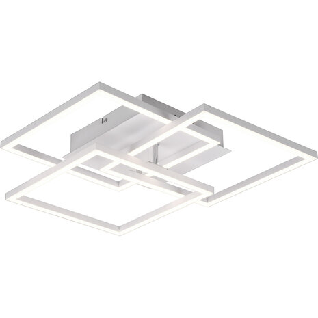 LED Plafondlamp - Trion Mibal - 28W - Aanpasbare Kleur - Afstandsbediening - Dimbaar - Rechthoek - Mat Wit - Aluminium LED Plafondlamp - Trion Mibal - 28W - Aanpasbare Kleur - Afstandsbediening - Dimbaar - Rechthoek - Mat Wit - Aluminium
