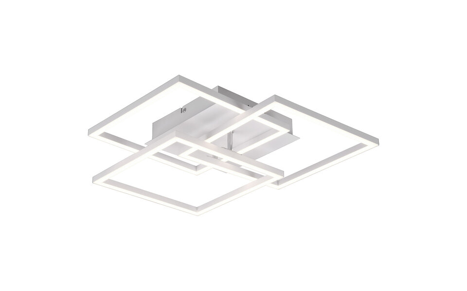 HLW LED LED Plafondlamp - Trion Mibal - 28W - Aanpasbare Kleur - Afstandsbediening - Dimbaar - Rechthoek - Mat Wit - Aluminium