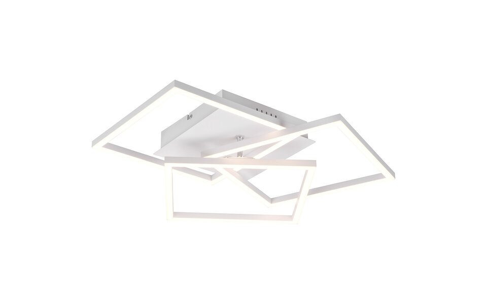 HLW LED LED Ceiling Light - Trion Mibal - 28W - Adjustable Color - Remote Control - Dimmable - Rectangle - Matte White - Aluminum
