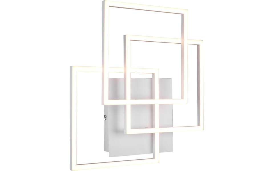 HLW LED LED Plafondlamp - Trion Mibal - 28W - Aanpasbare Kleur - Afstandsbediening - Dimbaar - Rechthoek - Mat Wit - Aluminium