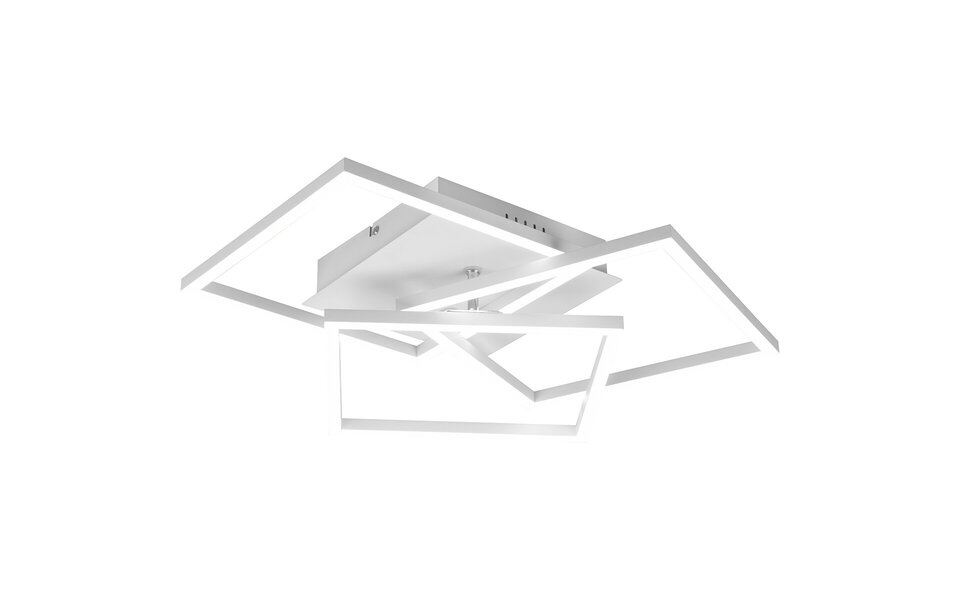 HLW LED LED Ceiling Light - Trion Mibal - 28W - Adjustable Color - Remote Control - Dimmable - Rectangle - Matte White - Aluminum