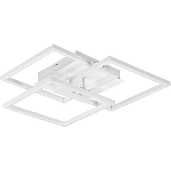 HLW LED LED Plafondlamp - Trion Mibal - 28W - Aanpasbare Kleur - Afstandsbediening - Dimbaar - Rechthoek - Mat Wit - Aluminium HLW LED LED Plafondlamp - Trion Mibal - 28W - Aanpasbare Kleur - Afstandsbediening - Dimbaar - Rechthoek - Mat Wit - Aluminium