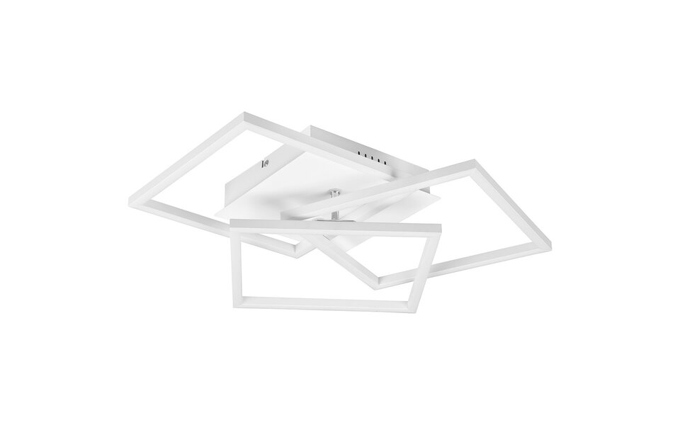 HLW LED LED Ceiling Light - Trion Mibal - 28W - Adjustable Color - Remote Control - Dimmable - Rectangle - Matte White - Aluminum