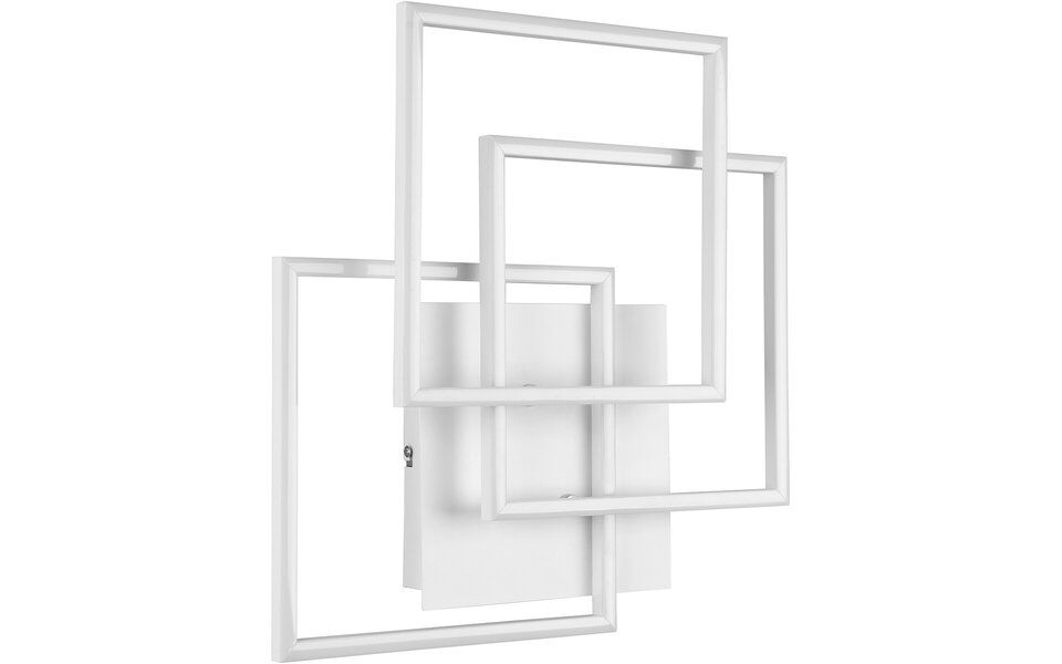 HLW LED LED Plafondlamp - Trion Mibal - 28W - Aanpasbare Kleur - Afstandsbediening - Dimbaar - Rechthoek - Mat Wit - Aluminium