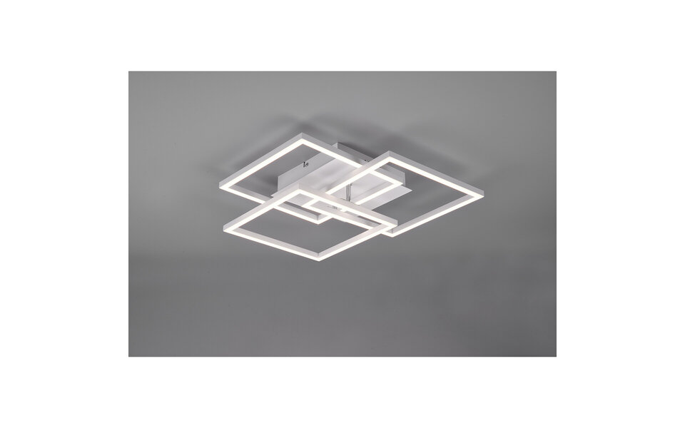 HLW LED LED Ceiling Light - Trion Mibal - 28W - Adjustable Color - Remote Control - Dimmable - Rectangle - Matte White - Aluminum