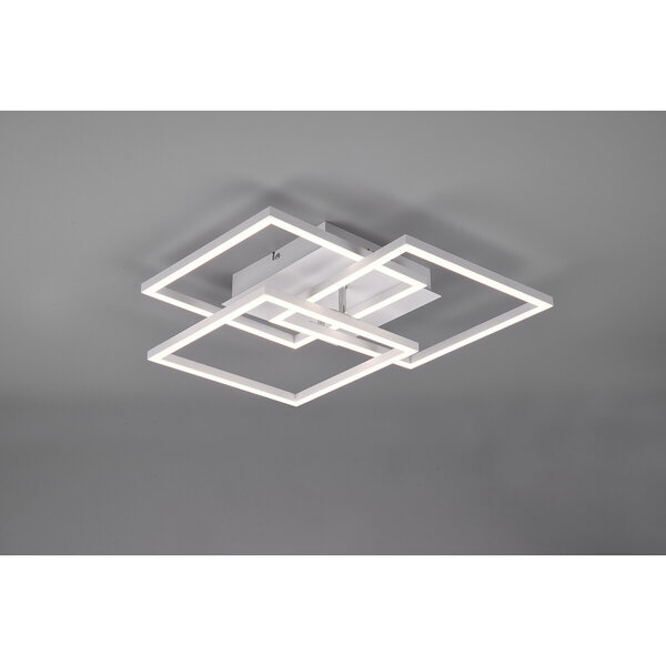 HLW LED LED Plafondlamp - Trion Mibal - 28W - Aanpasbare Kleur - Afstandsbediening - Dimbaar - Rechthoek - Mat Wit - Aluminium HLW LED LED Plafondlamp - Trion Mibal - 28W - Aanpasbare Kleur - Afstandsbediening - Dimbaar - Rechthoek - Mat Wit - Aluminium