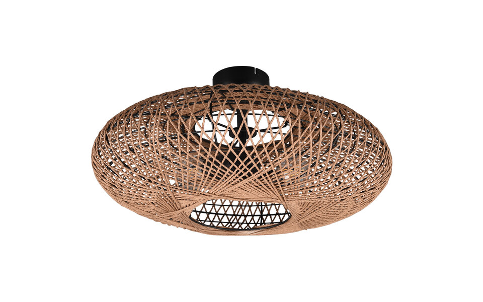 HLW LED LED Plafondlamp - Plafondverlichting - Trion Hetra - E27 Fitting - 2-lichts - Rond - Mat Zwart - Aluminium