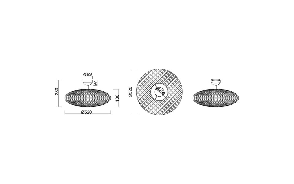 HLW LED LED Plafondlamp - Plafondverlichting - Trion Hetra - E27 Fitting - 2-lichts - Rond - Mat Zwart - Aluminium