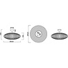 HLW LED LED Ceiling Lamp - Ceiling Lighting - Trion Hetra - E27 Fitting - 2 Lights - Round - Matte Black - Aluminum