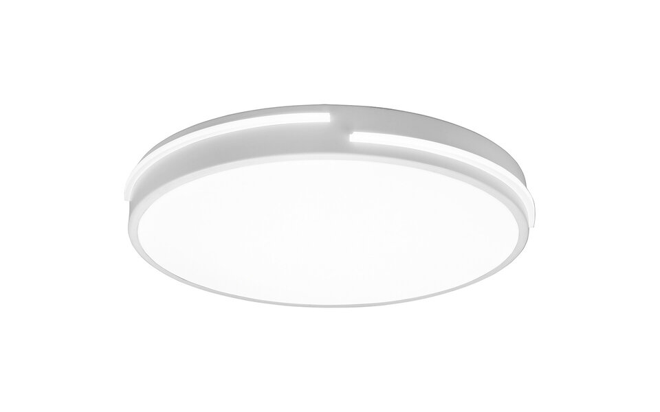 HLW LED LED Ceiling Lamp - Ceiling Lighting - Trion Tocomo - 24W - Dimmable - Adjustable Color - Remote Control - Round - Matte White - Aluminum