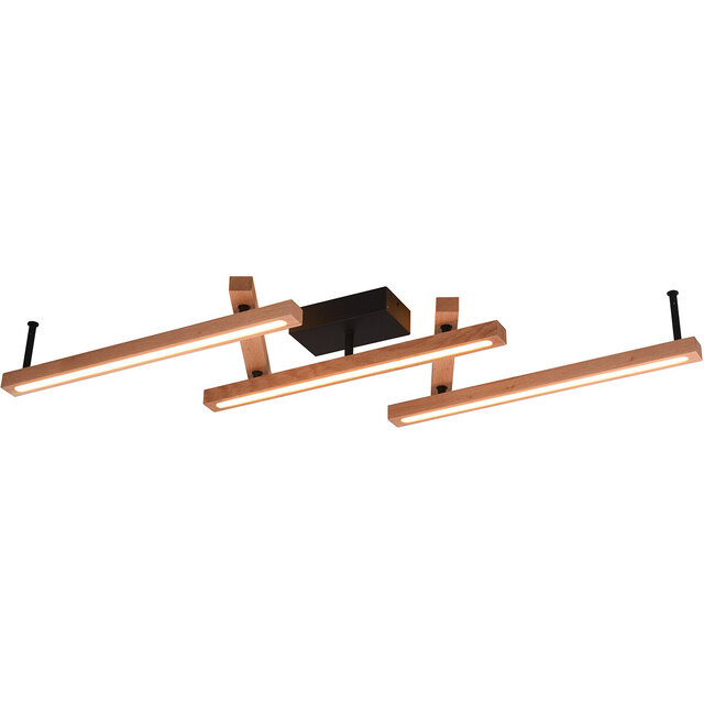 ronde matbruine LED plafondlamp met 36W vermogen en up & down lichtopbrengst van 4200 lumen