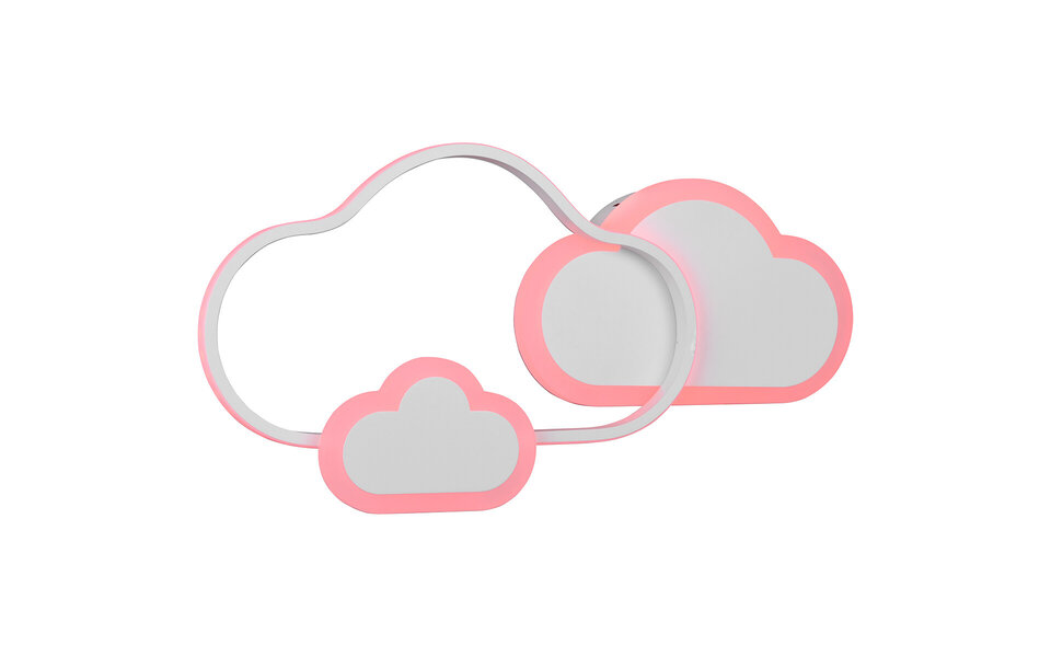 HLW LED LED Ceiling Light - Ceiling Lighting - Trion Claudia - 29W - Warm White 3000K - RGBW - Dimmable - Remote Control - Round - Matte White - Plastic