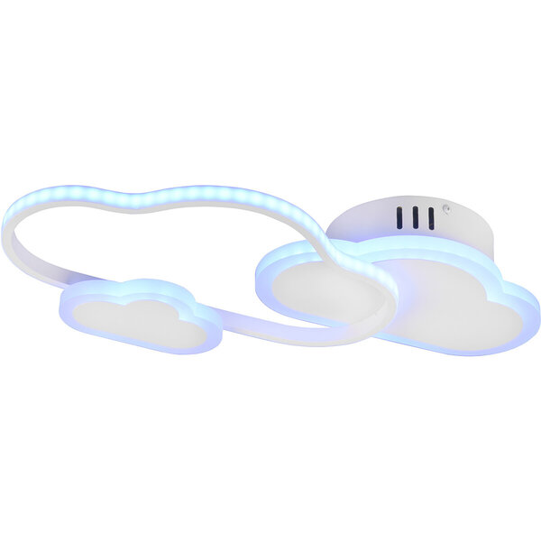 HLW LED LED Plafondlamp - Plafondverlichting - Trion Claudia - 29W - Warm Wit 3000K - RGBW - Dimbaar - Afstandsbediening - Rond - Mat Wit - Kunststof HLW LED LED Plafondlamp - Plafondverlichting - Trion Claudia - 29W - Warm Wit 3000K - RGBW - Dimbaar - Afstandsbediening - Rond - Mat Wit - Kunststof