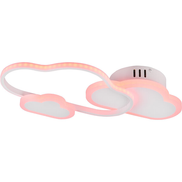 HLW LED LED Plafondlamp - Plafondverlichting - Trion Claudia - 29W - Warm Wit 3000K - RGBW - Dimbaar - Afstandsbediening - Rond - Mat Wit - Kunststof HLW LED LED Plafondlamp - Plafondverlichting - Trion Claudia - 29W - Warm Wit 3000K - RGBW - Dimbaar - Afstandsbediening - Rond - Mat Wit - Kunststof