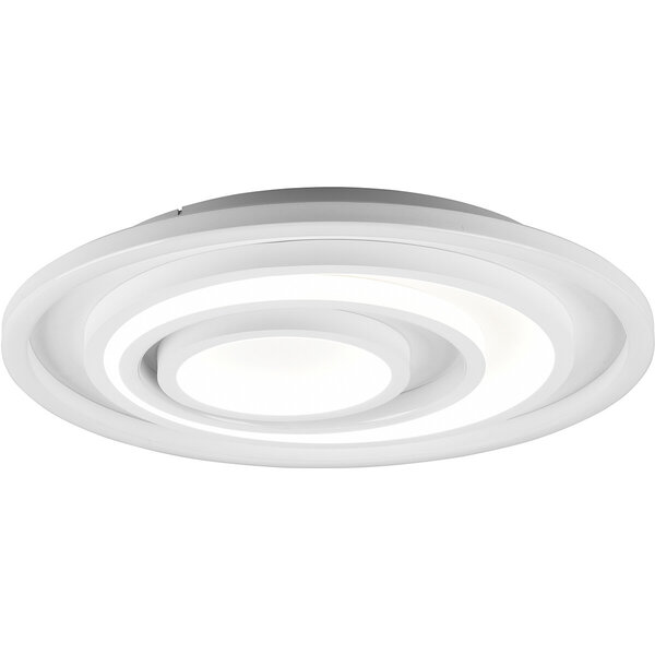 HLW LED LED Plafondlamp - Plafondverlichting - Trion Kamaro - 40W - Dimbaar - Aanpasbare Kleur - Afstandsbediening - Rond - Mat Wit - Aluminium HLW LED LED Plafondlamp - Plafondverlichting - Trion Kamaro - 40W - Dimbaar - Aanpasbare Kleur - Afstandsbediening - Rond - Mat Wit - Aluminium