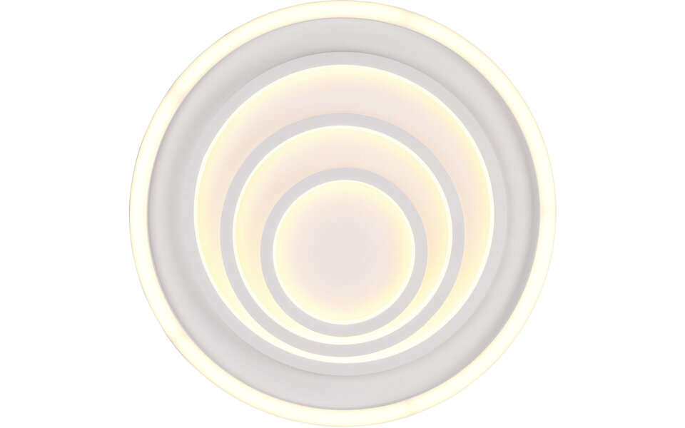 HLW LED LED Ceiling Light - Ceiling Lighting - Trion Kamaro - 40W - Dimmable - Adjustable Color - Remote Control - Round - Matte White - Aluminum