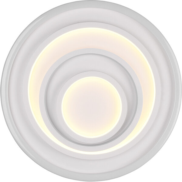 HLW LED LED Plafondlamp - Plafondverlichting - Trion Kamaro - 40W - Dimbaar - Aanpasbare Kleur - Afstandsbediening - Rond - Mat Wit - Aluminium HLW LED LED Plafondlamp - Plafondverlichting - Trion Kamaro - 40W - Dimbaar - Aanpasbare Kleur - Afstandsbediening - Rond - Mat Wit - Aluminium