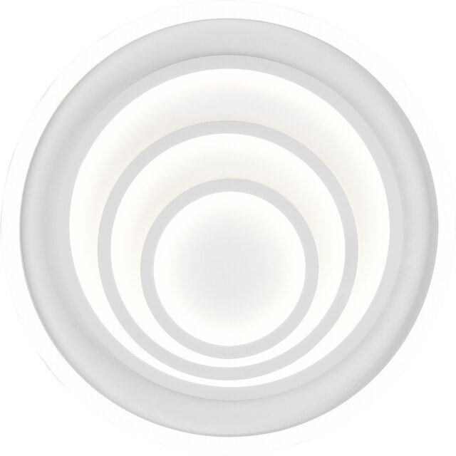 HLW LED LED Plafondlamp - Plafondverlichting - Trion Kamaro - 40W - Dimbaar - Aanpasbare Kleur - Afstandsbediening - Rond - Mat Wit - Aluminium