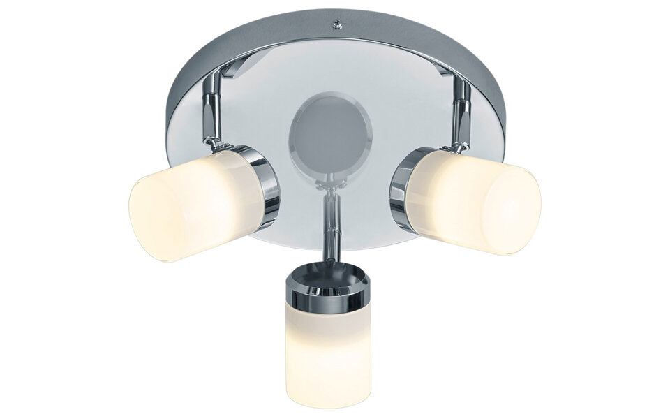 HLW LED LED Plafondspot - Trion Artion - GU10 Fitting - Spatwaterdicht IP44 - Rond - Mat Chroom - Aluminium